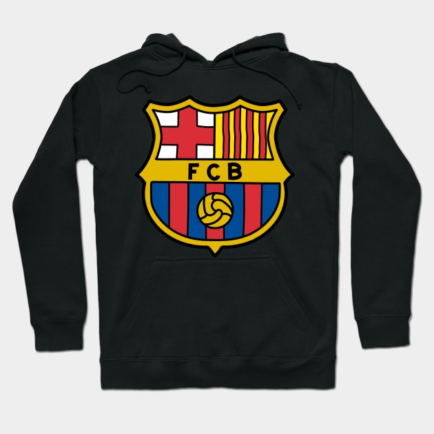 FC Barcelona Premium Logo Hoodie by OverNinthCloud